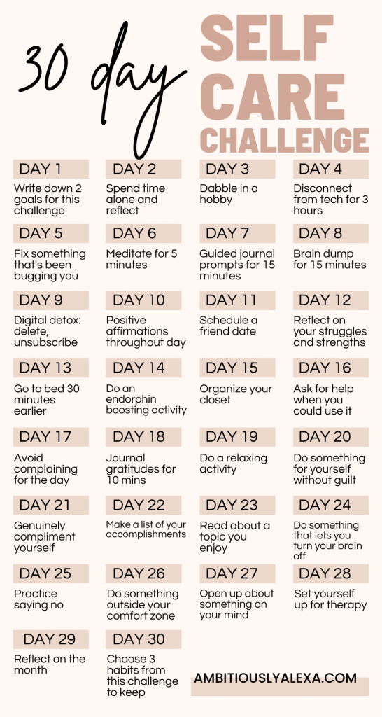 30 day mental wellness challenge pdf