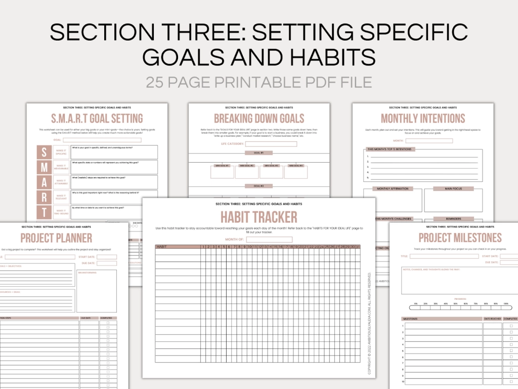 goal setting worksheet for high school students pdf