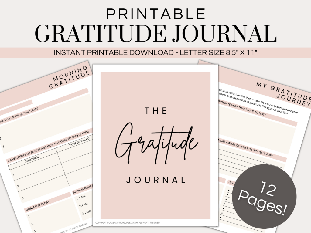morning gratitude journal prompts