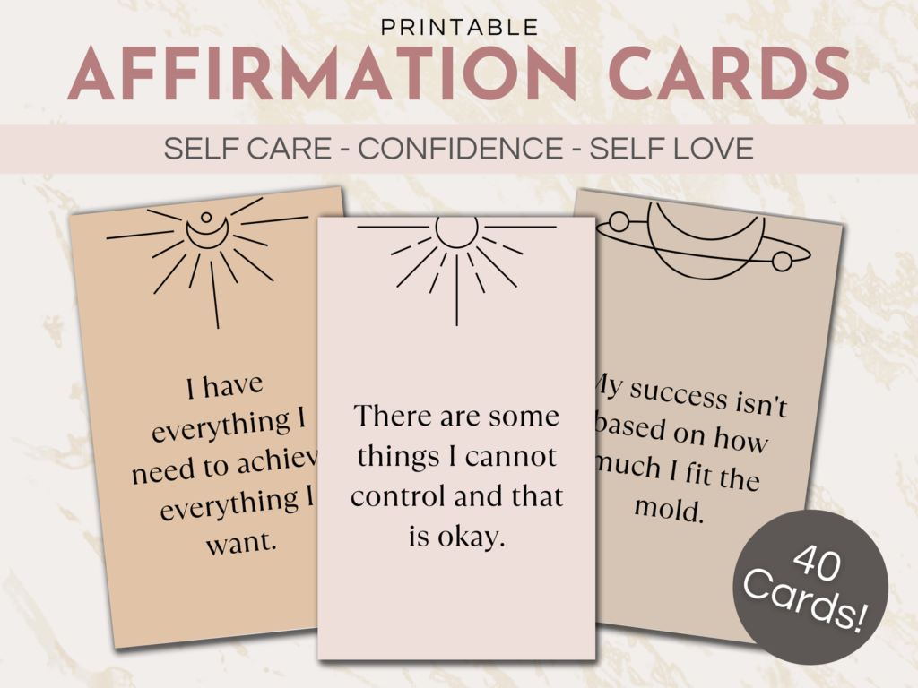 diy affirmation cards