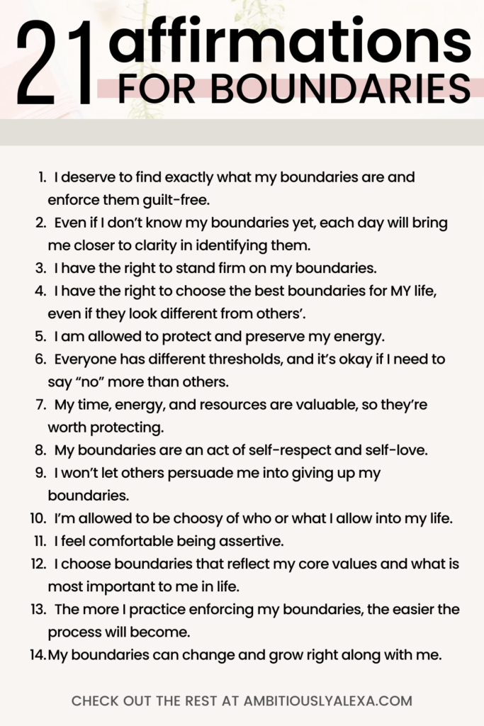 mantra for boundaries