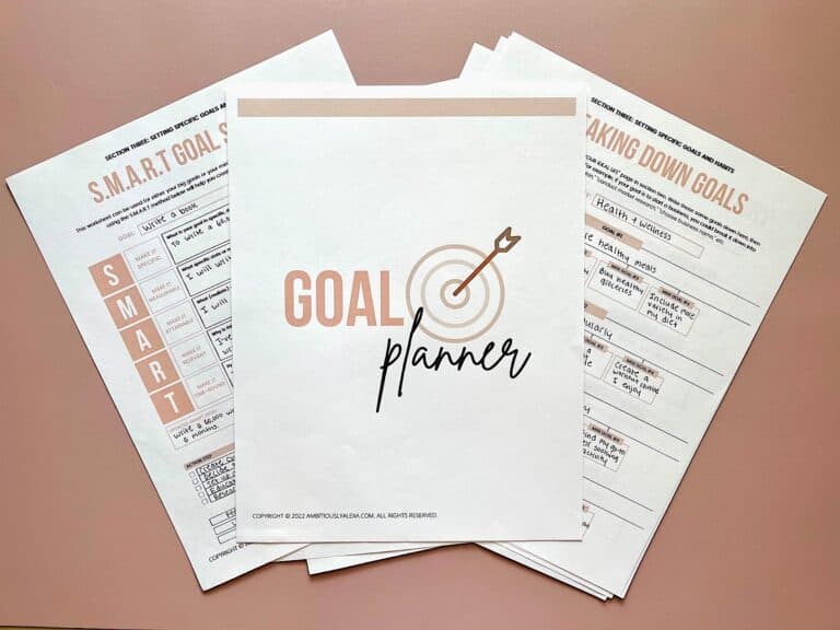 Printable Goal Setting Worksheets to Help You KILL Your Goals (PDF)