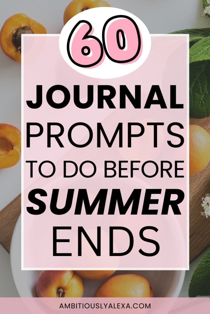 summer journal prompts