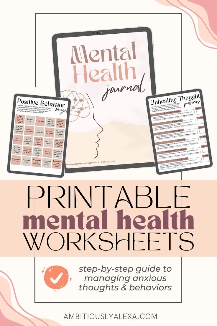 mental health worksheets pdf