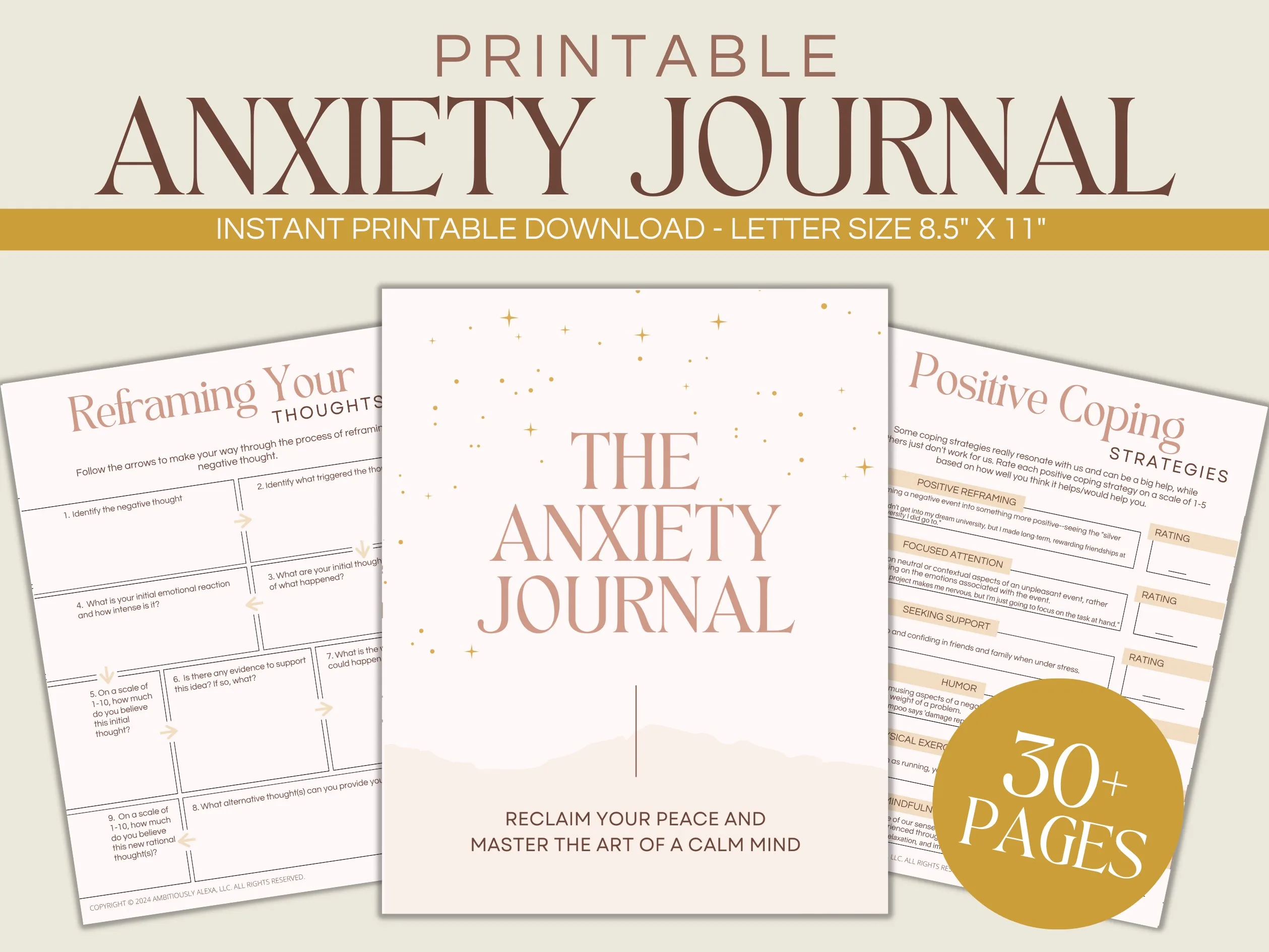 printable anxiety journal pdf